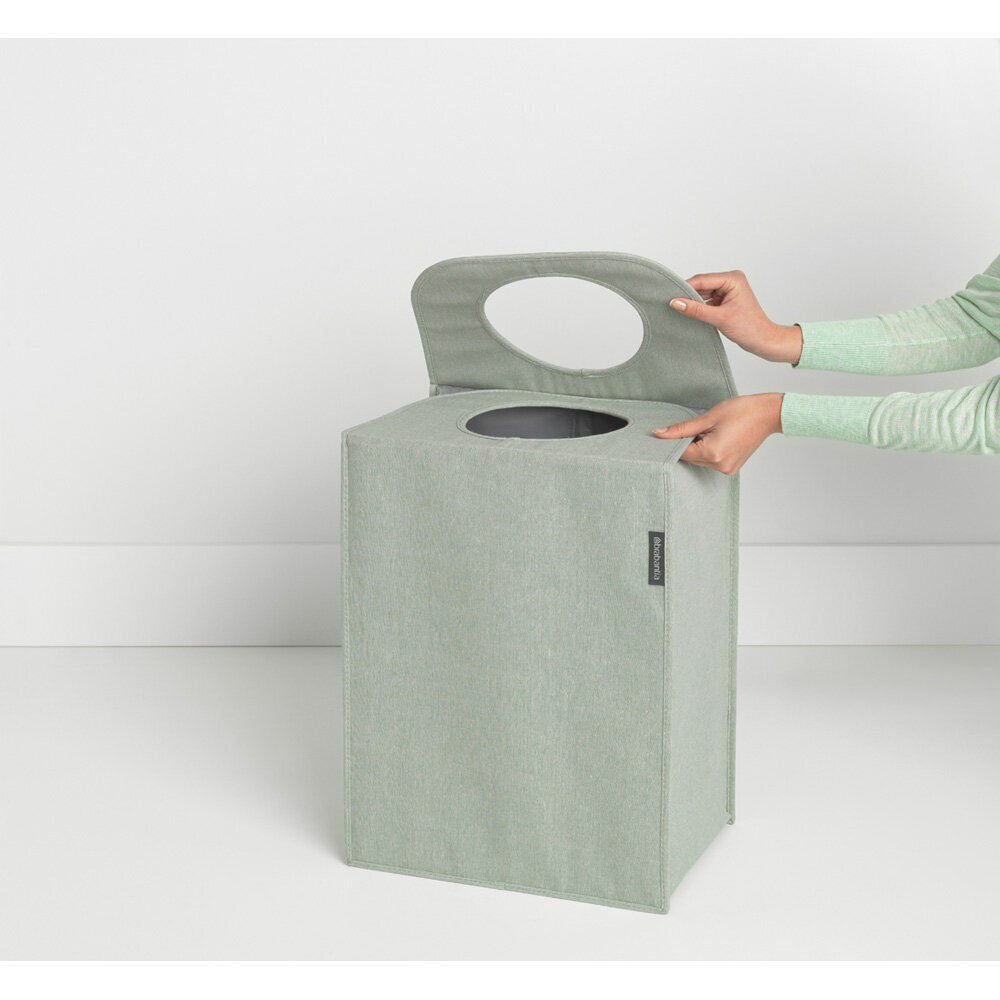 Brabantia skalbinių dėžės maišas, 55 l, šviesiai žalias kaina ir informacija | Daiktadėžės | pigu.lt