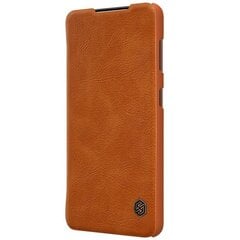 Nillkin Qin original leather dėklas skirtas Samsung Galaxy S21 5G, brown kaina ir informacija | Telefono dėklai | pigu.lt