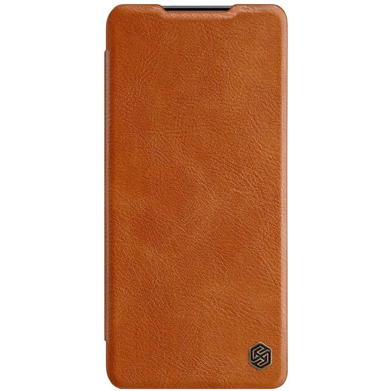 Nillkin Qin original leather dėklas skirtas Samsung Galaxy S21 5G, brown kaina ir informacija | Telefono dėklai | pigu.lt