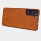 Nillkin Qin original leather dėklas skirtas Samsung Galaxy S21 5G, brown цена и информация | Telefono dėklai | pigu.lt