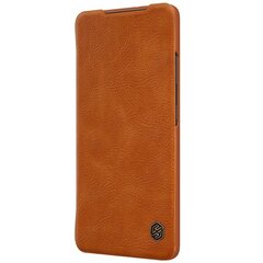 Nillkin Qin original leather dėklas skirtas Samsung Galaxy S21 Ultra 5G, ruda kaina ir informacija | Telefono dėklai | pigu.lt