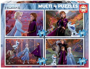 Dėlionės Frozen II, 4 vnt. kaina ir informacija | Dėlionės (puzzle) | pigu.lt