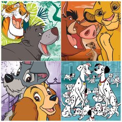 Dėlionių rinkinys, Disney, 4 vnt. kaina ir informacija | Dėlionės (puzzle) | pigu.lt