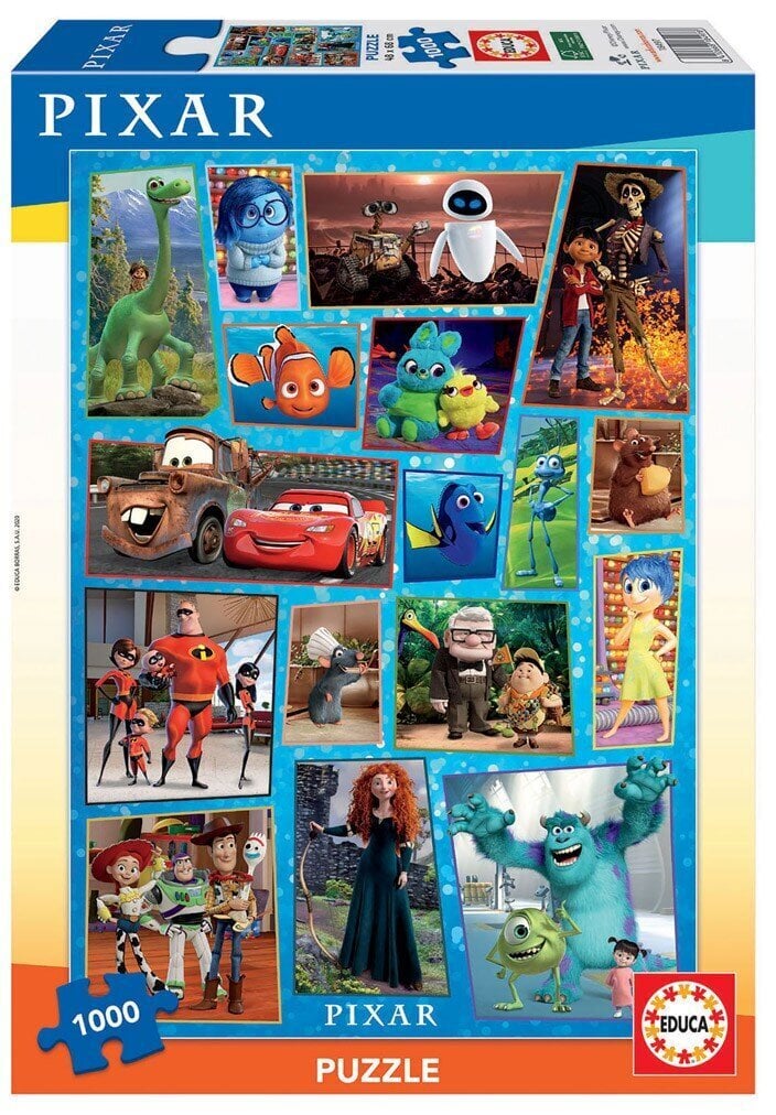 Dėlionė Pixar, 1000 detalių kaina ir informacija | Dėlionės (puzzle) | pigu.lt