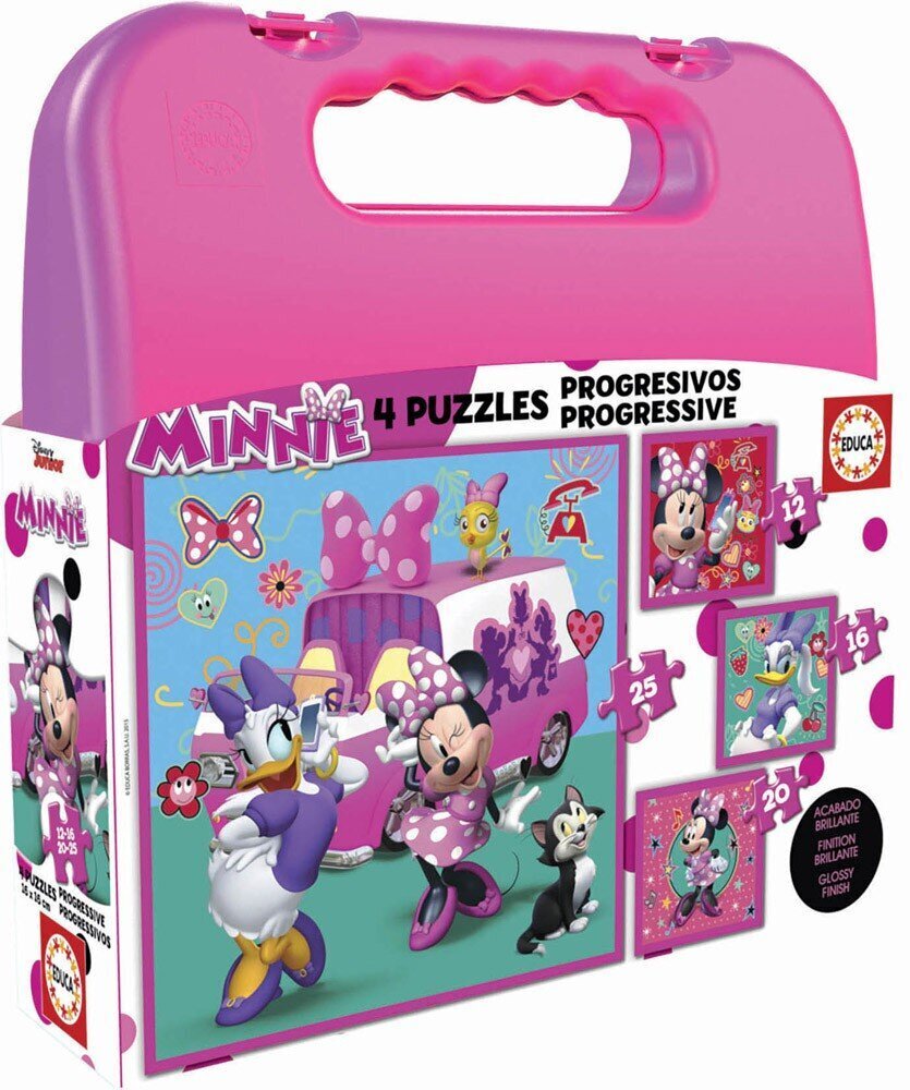 Dėlionės Minnie, 4 vnt. цена и информация | Dėlionės (puzzle) | pigu.lt