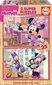 Dėlionės Minnie ir Mickey, 2 vnt. X 25 detalių kaina ir informacija | Dėlionės (puzzle) | pigu.lt
