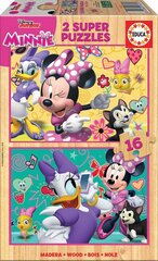 Dėlionė Mickey, 2 vnt. X 16 detalių kaina ir informacija | Dėlionės (puzzle) | pigu.lt