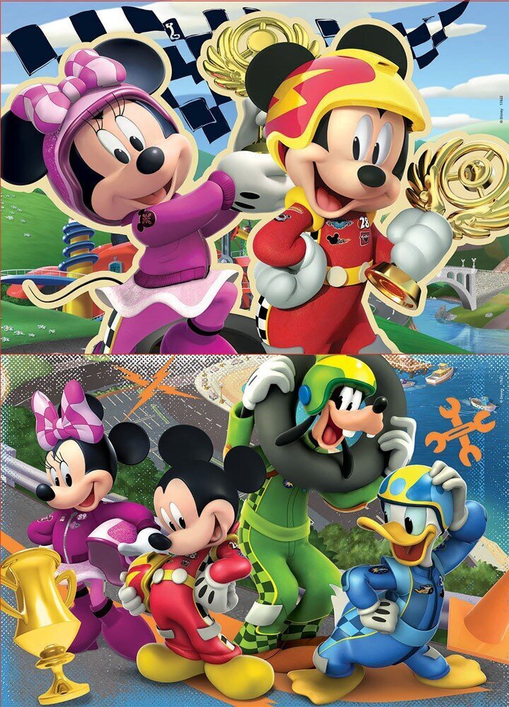 Dėlionės Mickey, 2 vnt. x 16 detalių цена и информация | Dėlionės (puzzle) | pigu.lt