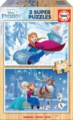 Головоломка Frozen, 2 шт. x 50 деталей цена и информация | Пазлы | pigu.lt