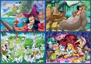 Dėlionės Disney klasika, 4 vnt. kaina ir informacija | Dėlionės (puzzle) | pigu.lt