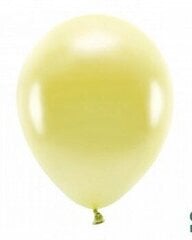 Эко воздушные шары 30 см 10 шт, желтые мало блестящие цена и информация | Шарики | pigu.lt
