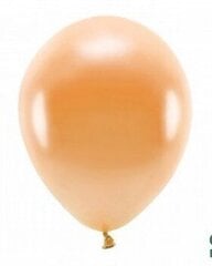 Eco balionai 30 cm 10 vnt, blizgantys oranžiniai kaina ir informacija | Balionai | pigu.lt