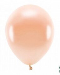 Eco balionai 30 cm 10 vnt, blizgantys persikai kaina ir informacija | Balionai | pigu.lt