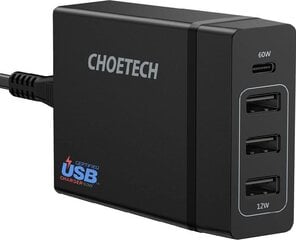 Choetech PD72-1C3U BLACK цена и информация | Зарядные устройства для телефонов | pigu.lt