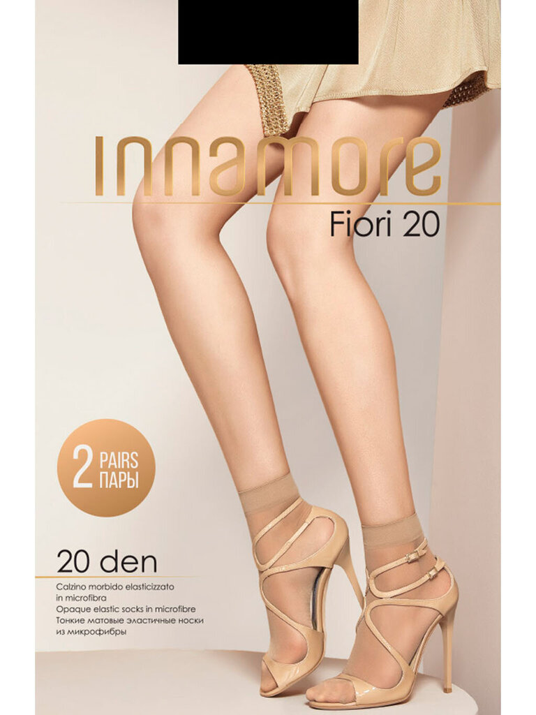 Kojinaitės moterims Innamore Fiori, rudos, 20 DEN kaina ir informacija | Moteriškos kojinės | pigu.lt