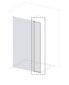 Papildomas stiklas dušo sienelei Liveno Walk in Cleario 195 kaina ir informacija | Dušo durys ir sienelės | pigu.lt