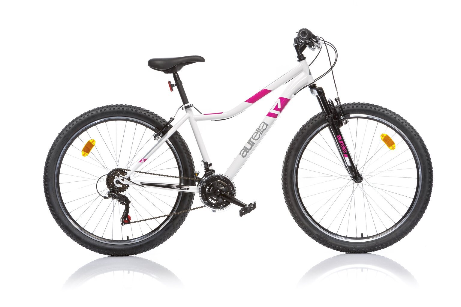 Kalnų dviratis Aurelia 427D 27.5", baltas kaina ir informacija | Dviračiai | pigu.lt