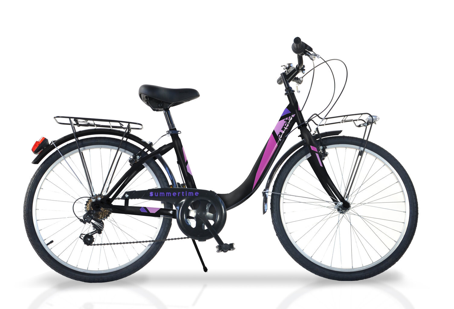 Miesto dviratis Aurelia Summertime 26", juodas kaina ir informacija | Dviračiai | pigu.lt