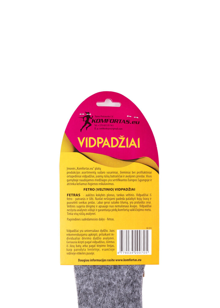 Sintetinio fetro vidpadžiai 22-46 dydis цена и информация | Drabužių ir avalynės priežiūros priemonės | pigu.lt