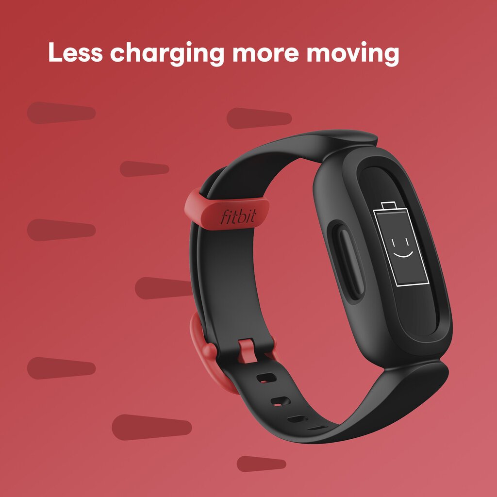 Fitbit Ace 3 FB419BKRD kaina ir informacija | Išmaniosios apyrankės (fitness tracker) | pigu.lt