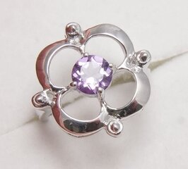 Серебряное кольцо 925 пробы аметист 1-0,75ct цена и информация | Кольцо | pigu.lt