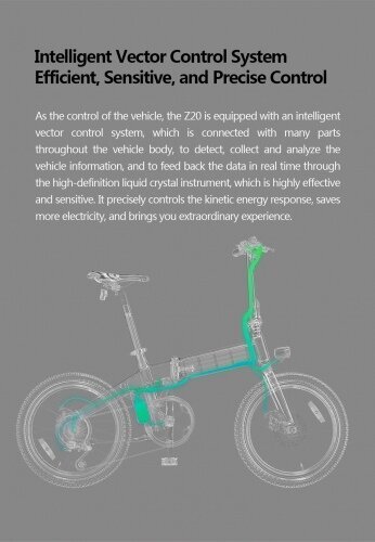 Elektrinis dviratis Himo Z20, pilkas kaina ir informacija | Elektriniai dviračiai | pigu.lt