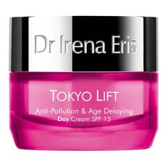 Nuo taršos ir pirmųjų raukšlių apsaugantis dieninis veido kremas Dr Irena Eris Tokyo Lift SPF15, 50 ml kaina ir informacija | Veido kremai | pigu.lt