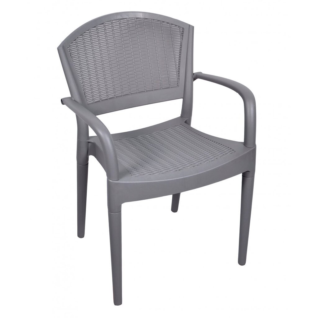 Lauko kėdė Oler Roma, pilka kaina ir informacija | Lauko kėdės, foteliai, pufai | pigu.lt
