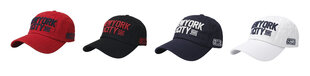 Unisex kepurė su snapeliu be Snazzy New York EST City 1985 d.56-60, raudona kaina ir informacija | Vyriški šalikai, kepurės, pirštinės | pigu.lt
