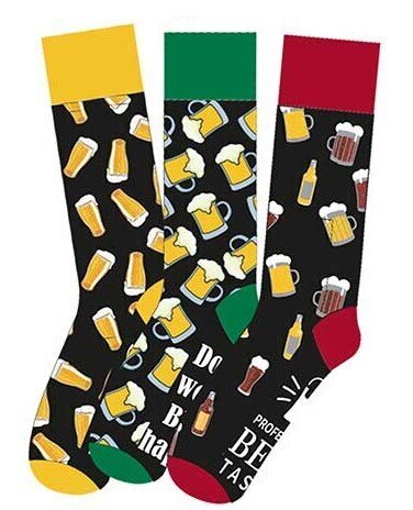 Kojinės vyrams skardinėje Beer socks Don't worry beer happy kaina ir informacija | Vyriškos kojinės | pigu.lt