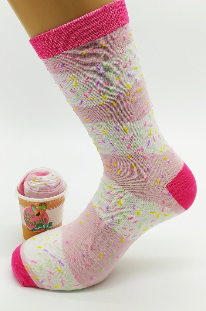 Kojinės moterims ledų puodelyje Ice cream socks kaina ir informacija | Moteriškos kojinės | pigu.lt