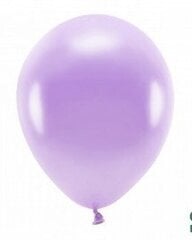 Эко воздушные шары 30 см 10 шт, фиолетовые блестящие цена и информация | Шарики | pigu.lt
