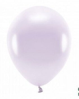 Eco balionai 30 cm 10 vnt, blizgantys šviesiai violetiniai цена и информация | Balionai | pigu.lt