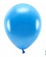 Эко воздушные шары 30 см 10 шт, темно-синие блестящие цена и информация | Шарики | pigu.lt