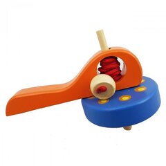 Medinis suktukas-vilkelis, oranžinės ir mėlynos spalvos kaina ir informacija | Žaislai berniukams | pigu.lt