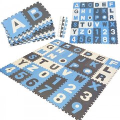Minkštas kilimėlis-dėlionė "Skaičiai ir raidės", 180x180 kaina ir informacija | Žaislai kūdikiams | pigu.lt