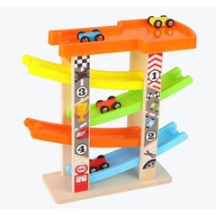 Четырехэтажная трасса с автомобилями цена и информация | Игрушки для мальчиков | pigu.lt