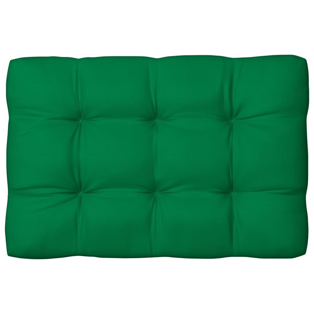 vidaXL Pagalvėlės sofai iš palečių, 5vnt., žalios spalvos цена и информация | Pagalvės, užvalkalai, apsaugos | pigu.lt