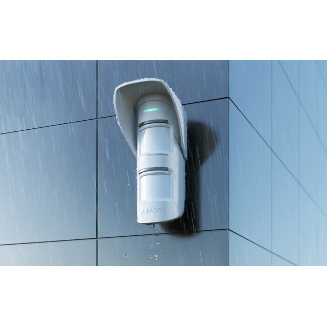 Ajax Hood for MotionProtect Outdoor wireless sensor White kaina ir informacija | Apsaugos sistemos, valdikliai | pigu.lt