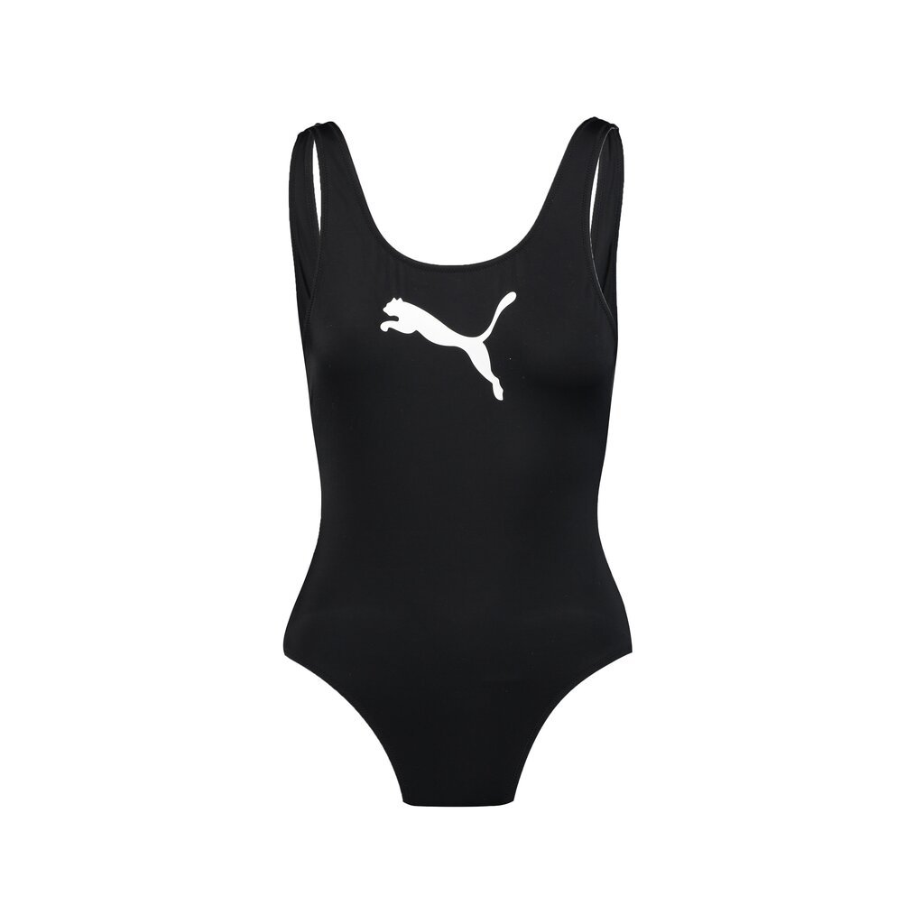 Moteriškas maudymosi kostiumėlis Puma Swim C.200, juodas цена и информация | Maudymosi kostiumėliai | pigu.lt