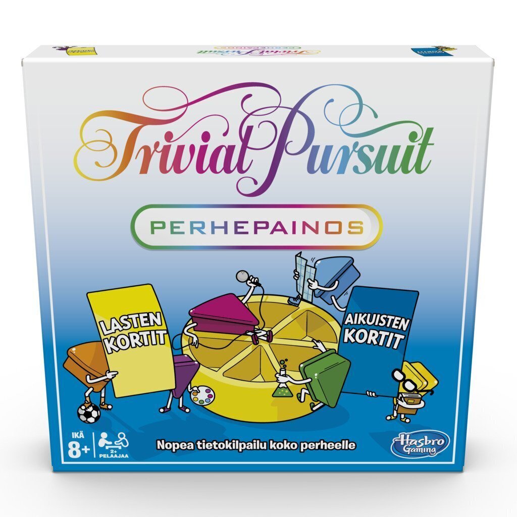 Stalo žaidimas Hasbro Trivial Pursuit Family Edition, suomių kalba цена и информация | Stalo žaidimai, galvosūkiai | pigu.lt