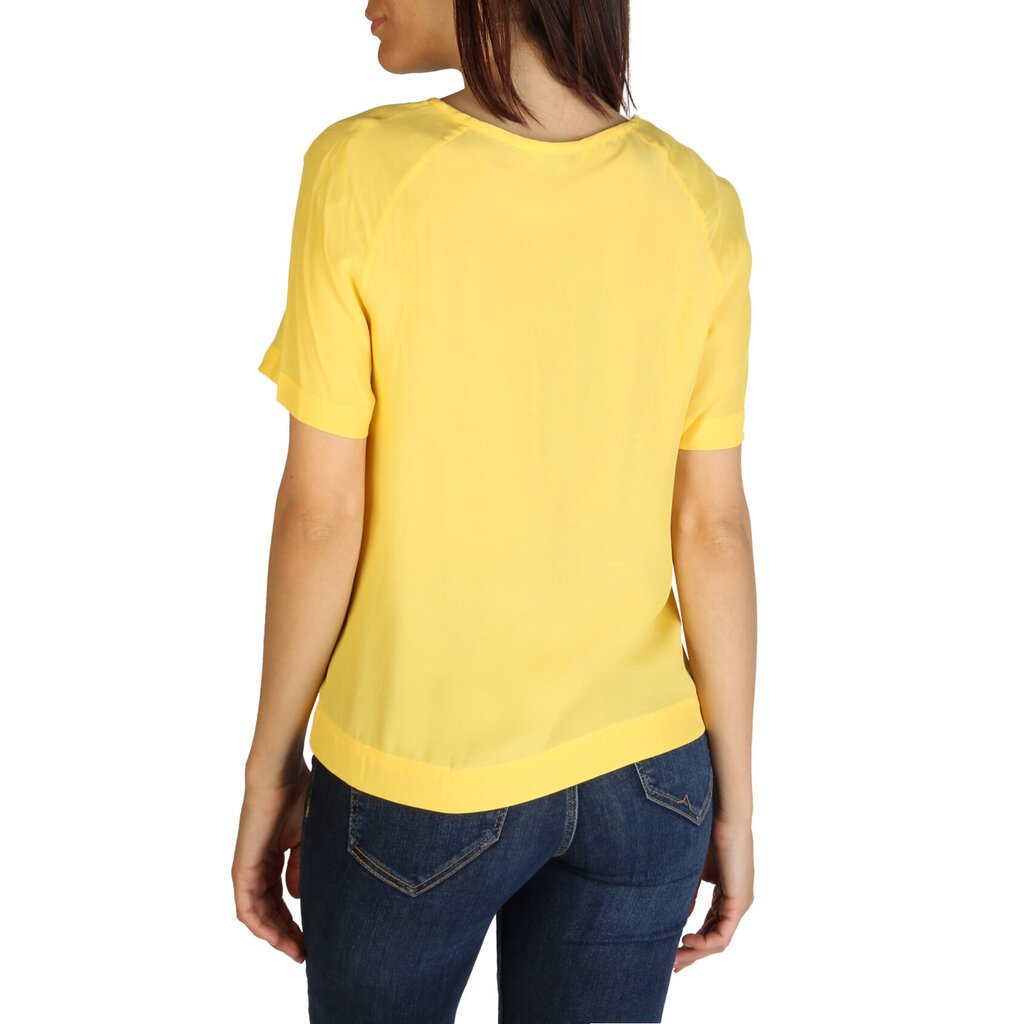 Marškinėliai moterims Tommy Hilfiger XW0XW01059, geltoni цена и информация | Marškinėliai moterims | pigu.lt