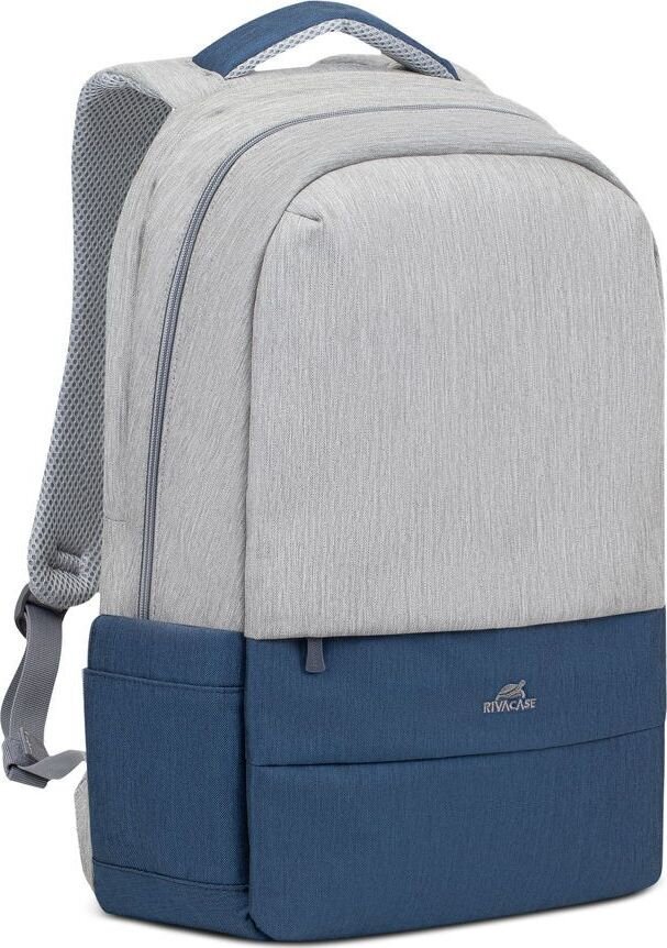 NB BACKPACK ANTI-THEFT 17.3"/7567 GREY/DARK BLUE RIVACASE kaina ir informacija | Krepšiai, kuprinės, dėklai kompiuteriams | pigu.lt