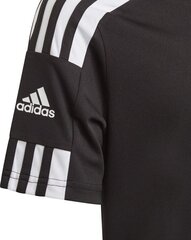 Marškinėliai vaikams Adidas Squadra 21 GN5739, juodi, 116 cm kaina ir informacija | Adidas teamwear Spоrto prekės | pigu.lt