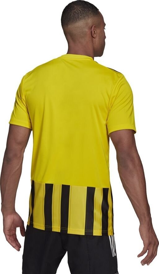 Futbolo marškinėliai Adidas Striped 21 Jsy GV1378, geltoni kaina ir informacija | Futbolo apranga ir kitos prekės | pigu.lt