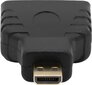 Adapter AV ProXtend HDMI Micro - HDMI czarny (JAB-6967910) kaina ir informacija | Adapteriai, USB šakotuvai | pigu.lt