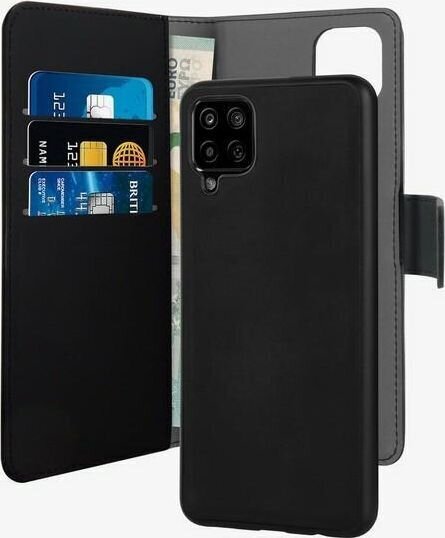 Dėklas Puro skirtas Samsung Galaxy A12, juoda цена и информация | Telefono dėklai | pigu.lt