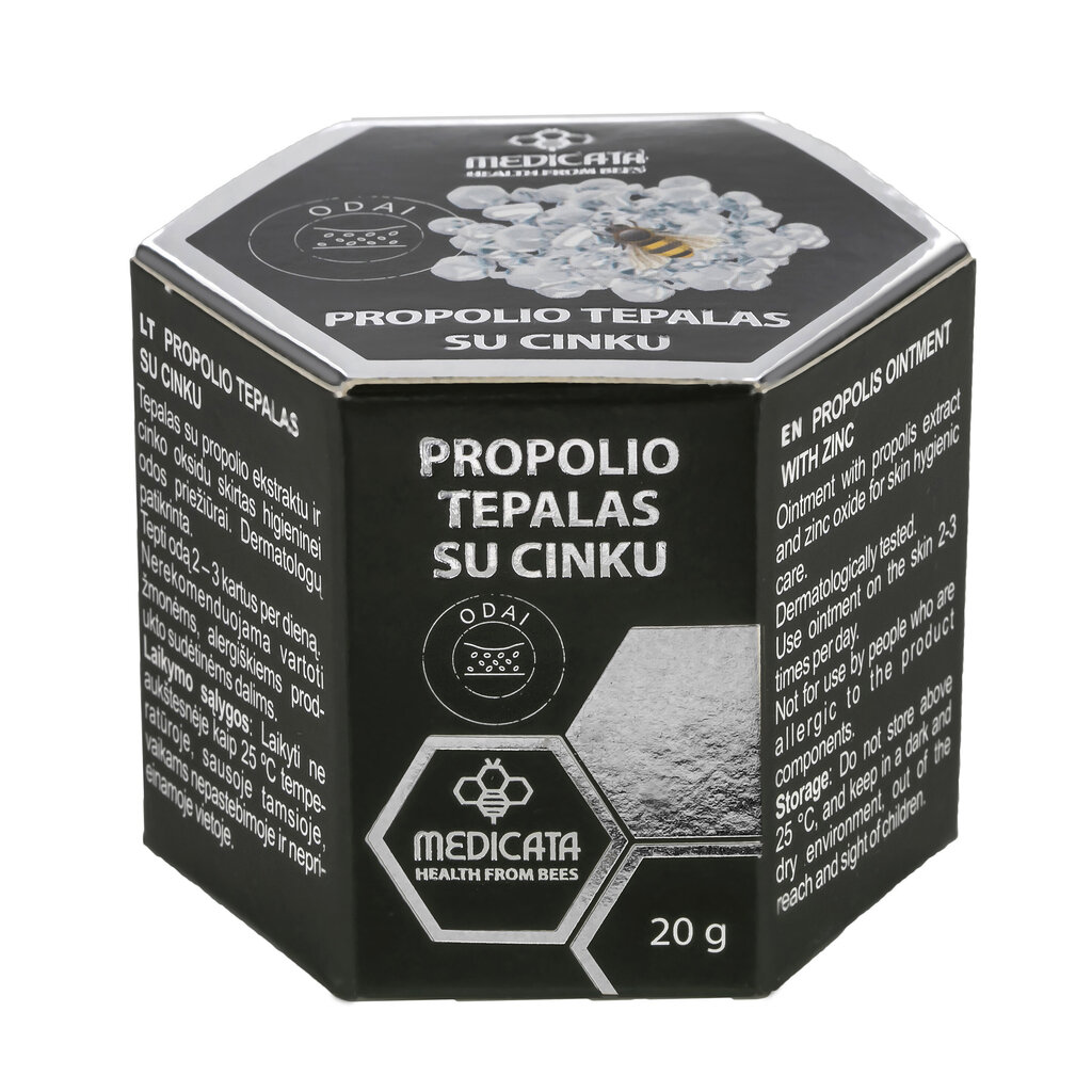 Propolio tepalas su cinku, 20 g kaina ir informacija | Balzamai, tepalai | pigu.lt