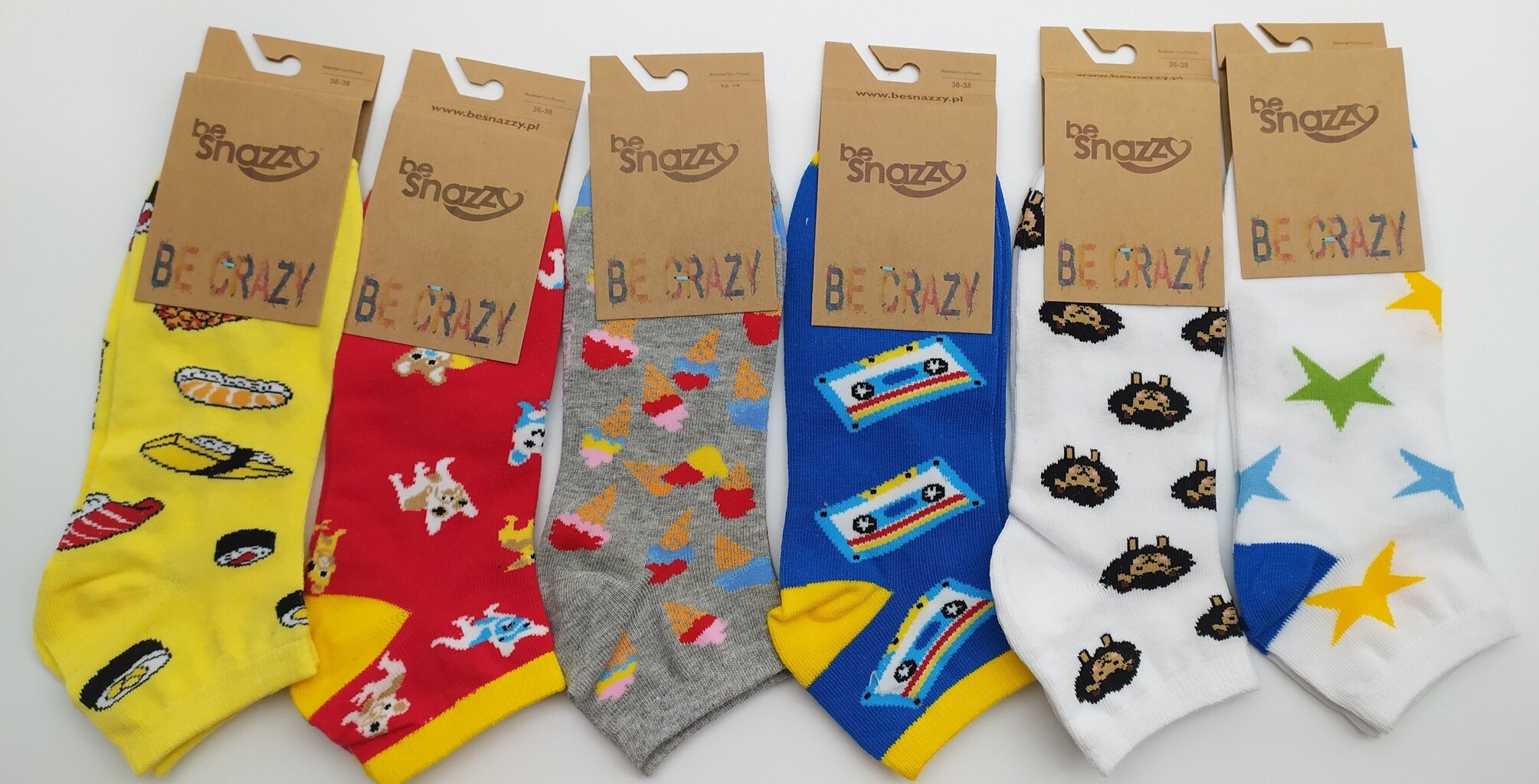 Trumpos kojinės berniukams be Snazzy ST-08, 6 vnt. kaina ir informacija | Kojinės, pėdkelnės berniukams | pigu.lt