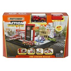 Пожарная станция с авто моделью Matchbox, HBD76 цена и информация | Игрушки для мальчиков | pigu.lt